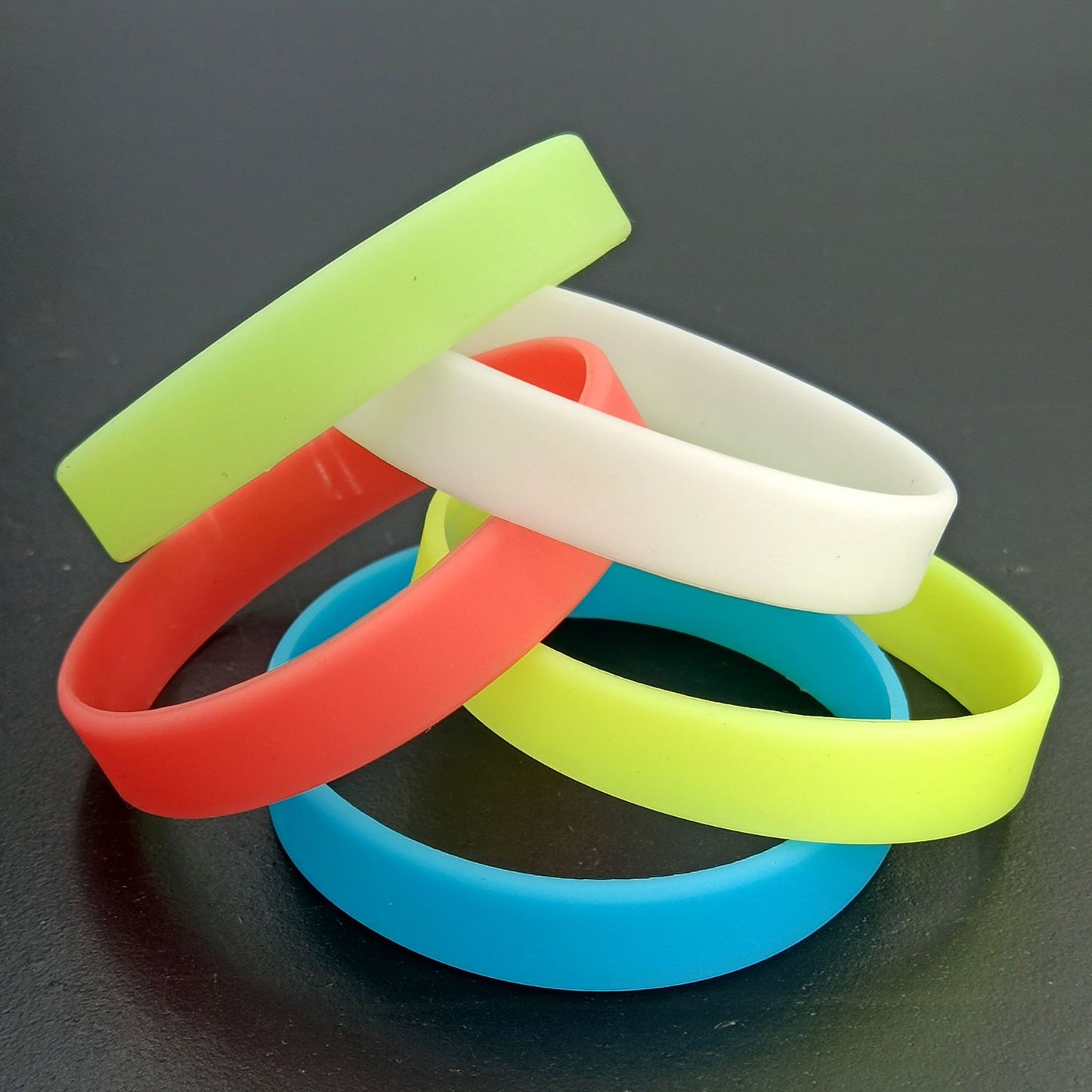 Strap Solid Color No Printing Words Gasket Activity Bracelets