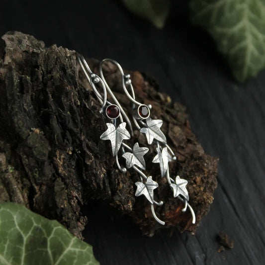 Charming Creative Retro Leaves Ivy Elf Earrings