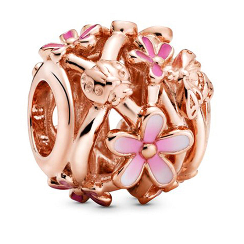 Innovative Stylish Pink Beaded Daisy Fashion Jewelry Accessories