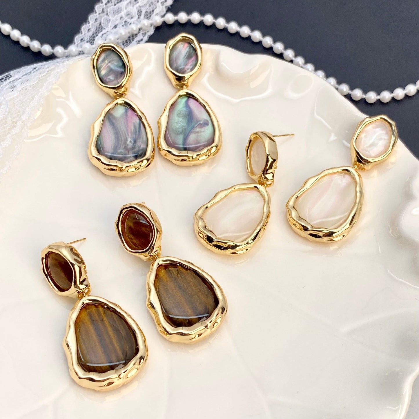 High-grade Mica Unique Personalized Minority Eardrops Exquisite Refined Earrings