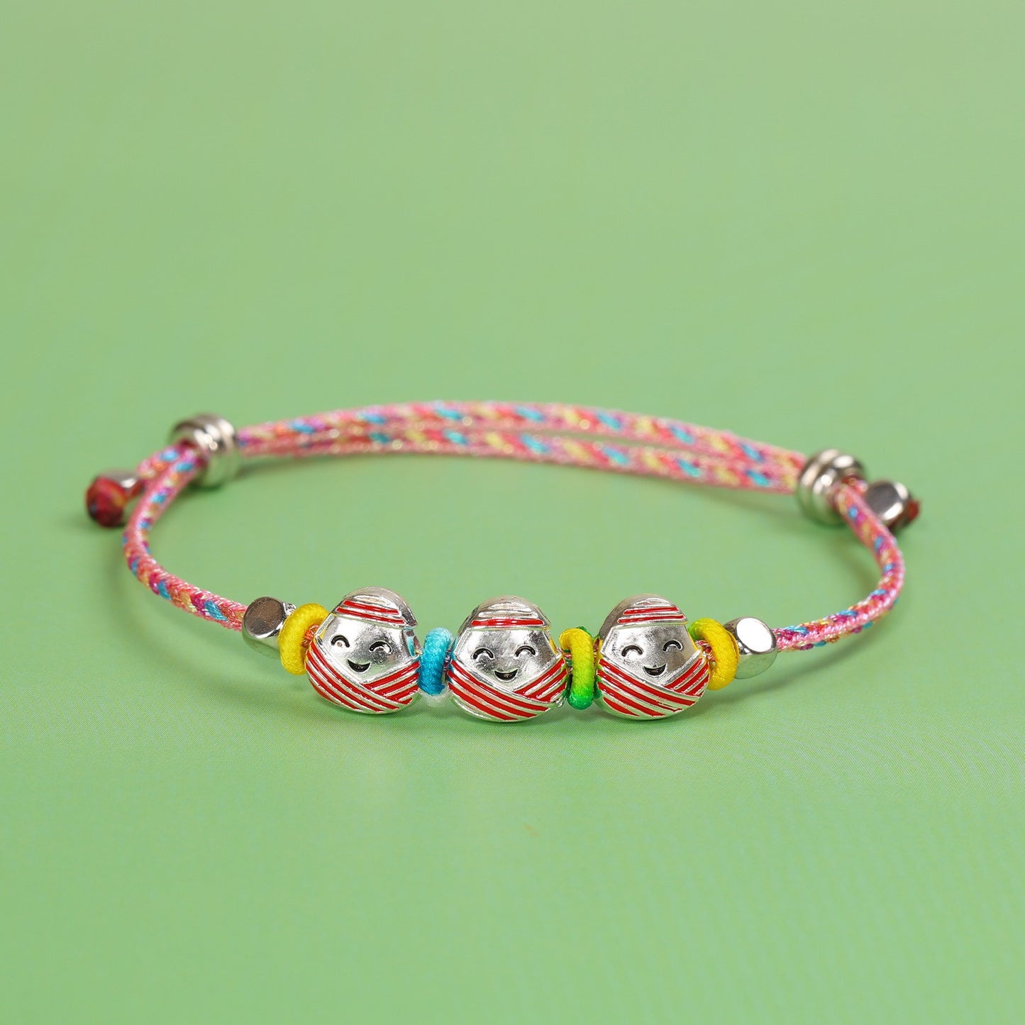 Dragon Boat Festival Colorful Rope Small Red Hand-woven Tiger Head Bracelet