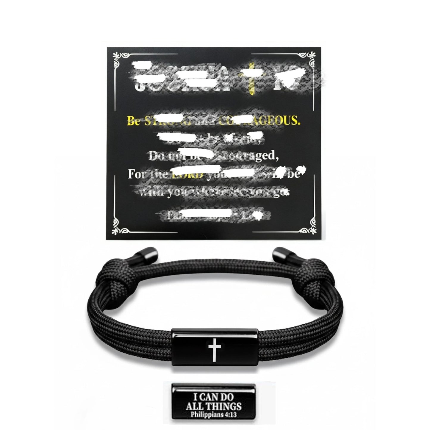 Hand-woven Adjustable Fashion Stainless Steel Black Bracelets