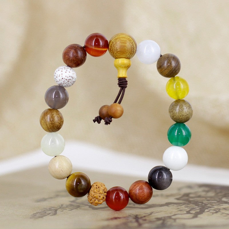 Alms Bowl Style Eighteen Prayer Beads String Decoration Bracelet