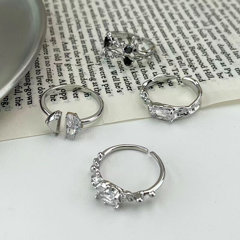 Women's Luxury Design Sense Niche Exquisite Cold Style Rings