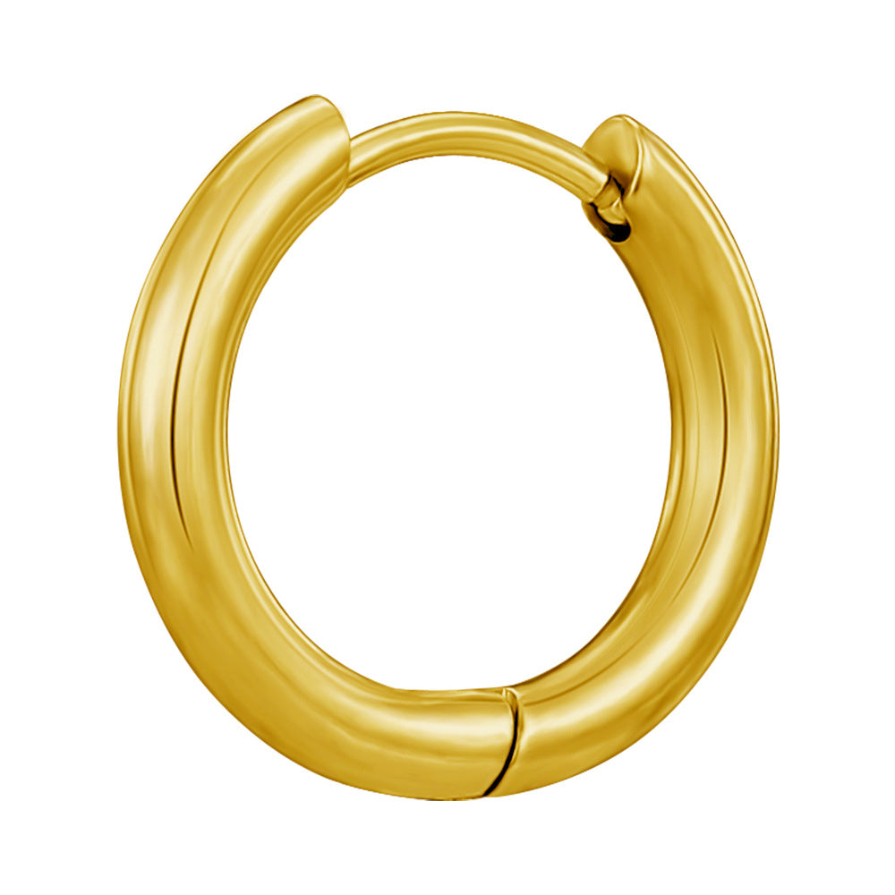 Steel Clip Trendy Round Light Luxury High Rings