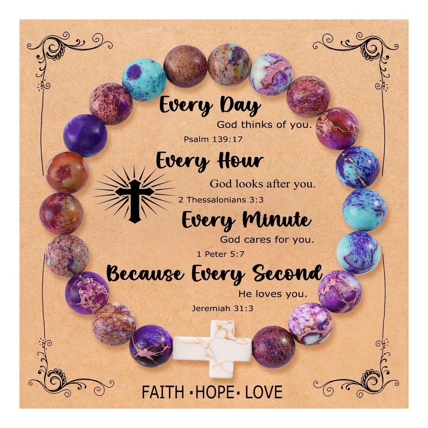 Emperor Stone Colorful Gift Graduation Purplish Bracelets