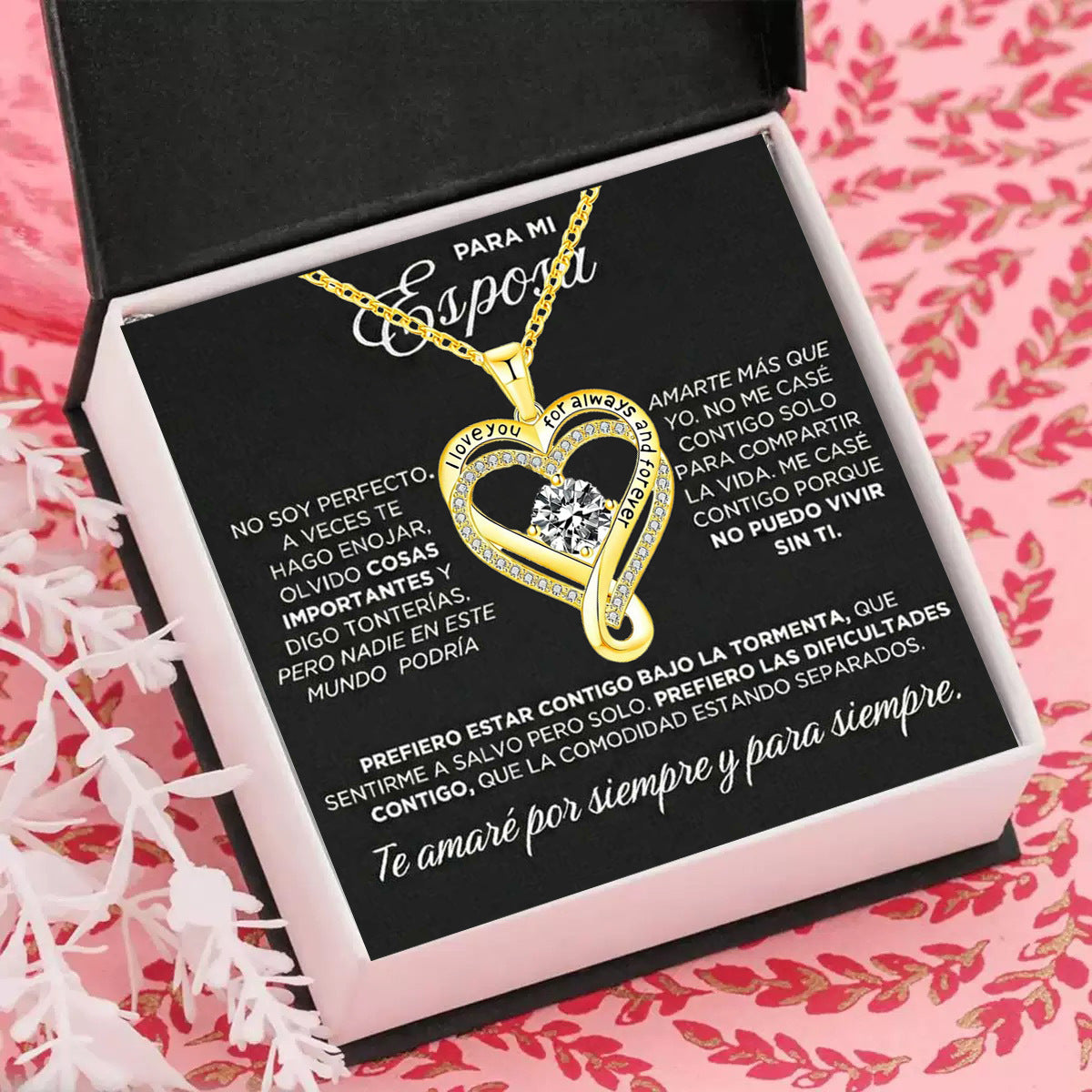Heart Of Eternity Double Layers Loving Female Micro Inlaid Zircon Necklace