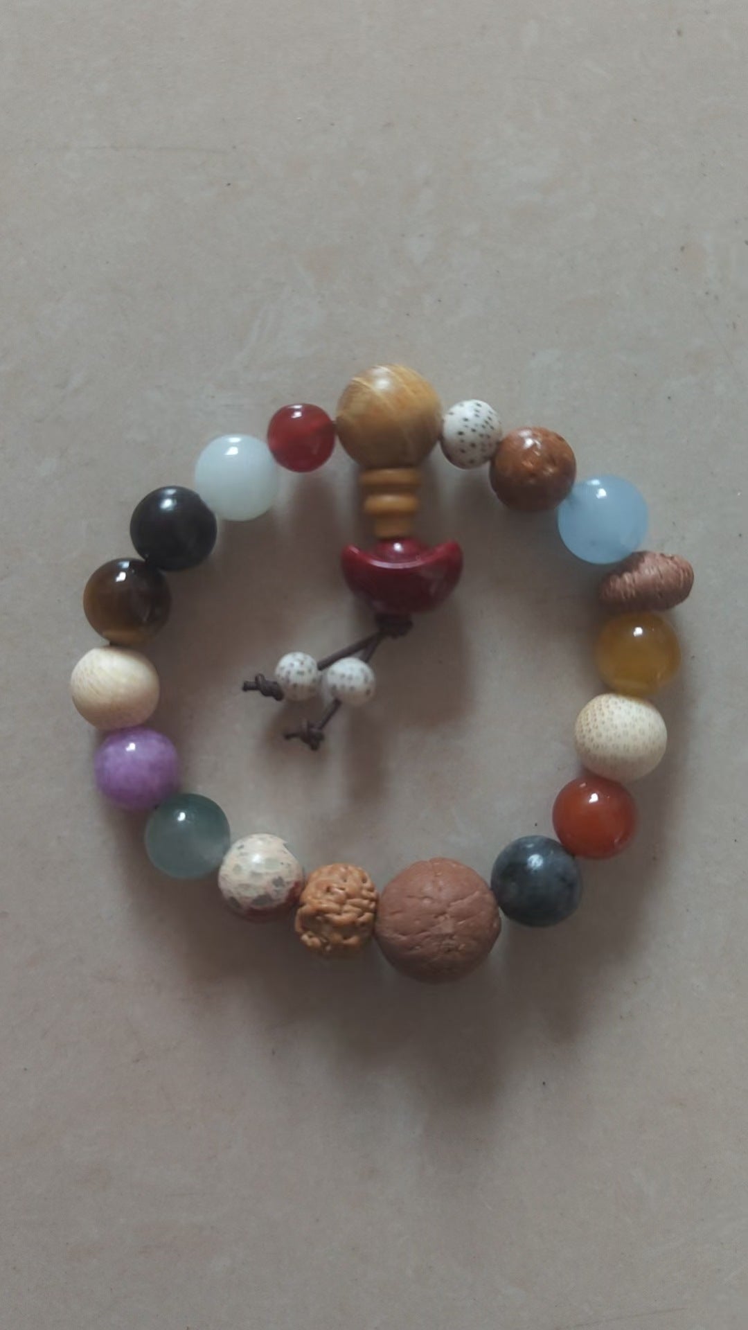 Bodhi Seed Eighteen Prayer Beads Buddha Cultural Artifact Bracelet