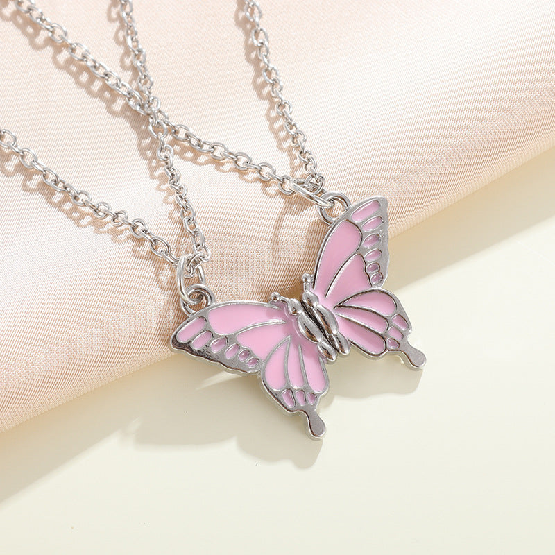 Good Friend Butterfly Best Friendship Magnetic Necklaces