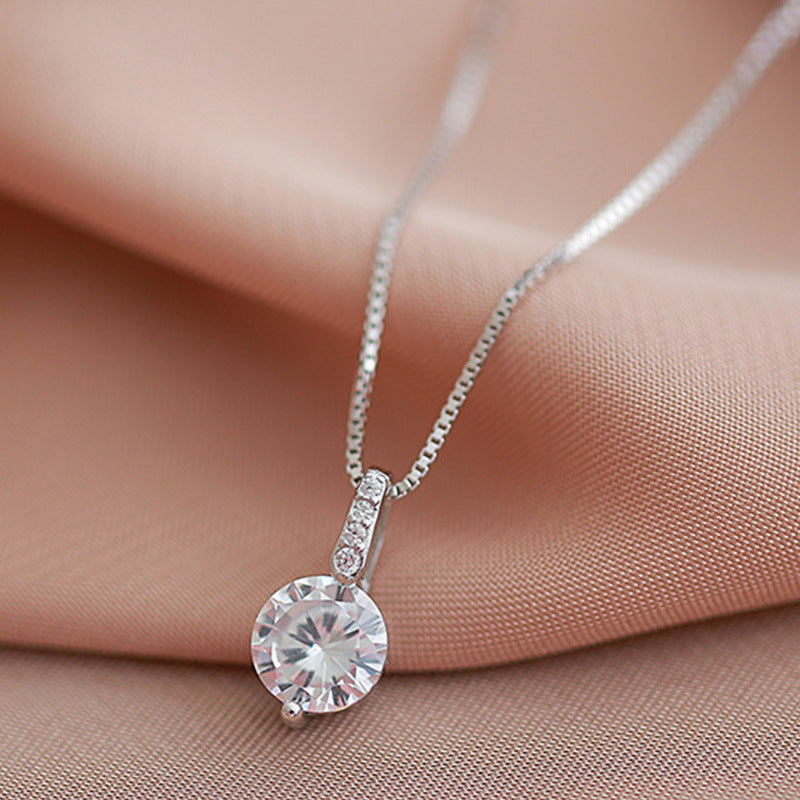 Geometric Light Luxury Water Drop Minority Simple Single Necklaces