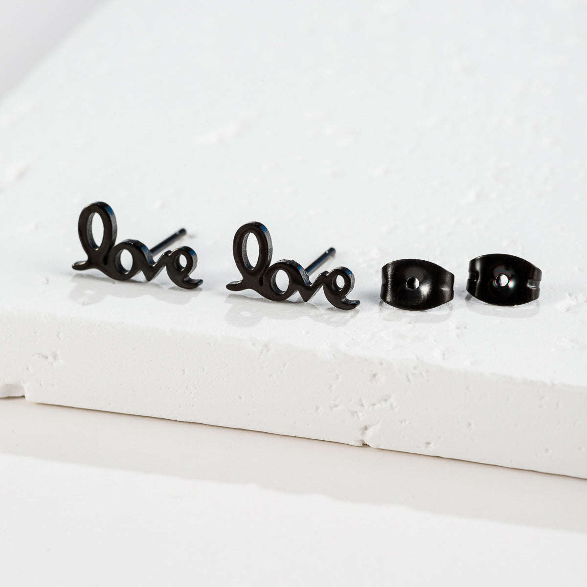 Women's Fashion Stainless Steel Personality Simple Style Bowknot Stud Earrings