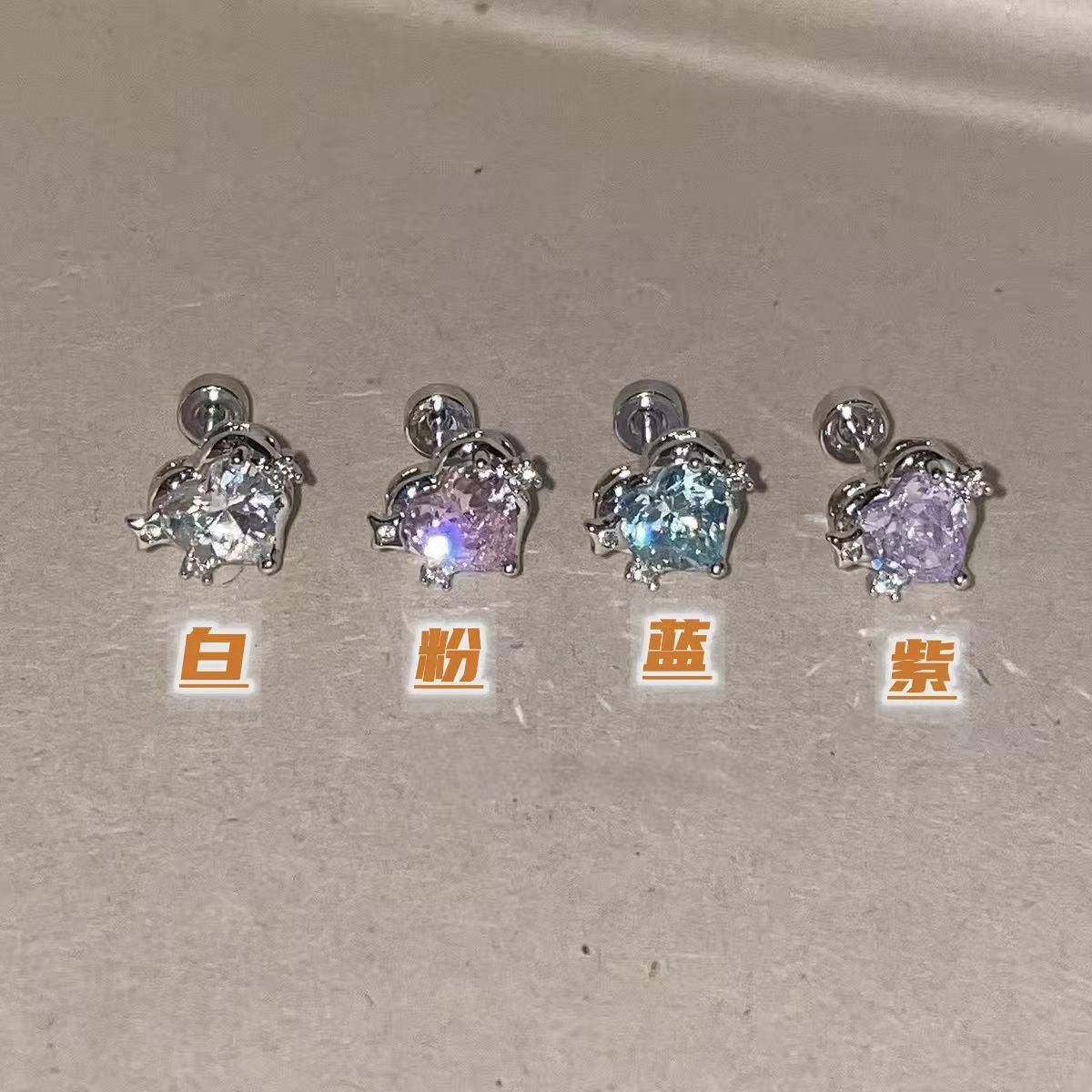 Ear Bone Clip High-grade Atmosphere Full Stud Earrings