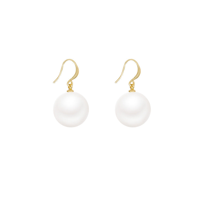 Joker Large Pearl Female Commuter Niche High Stud Earrings