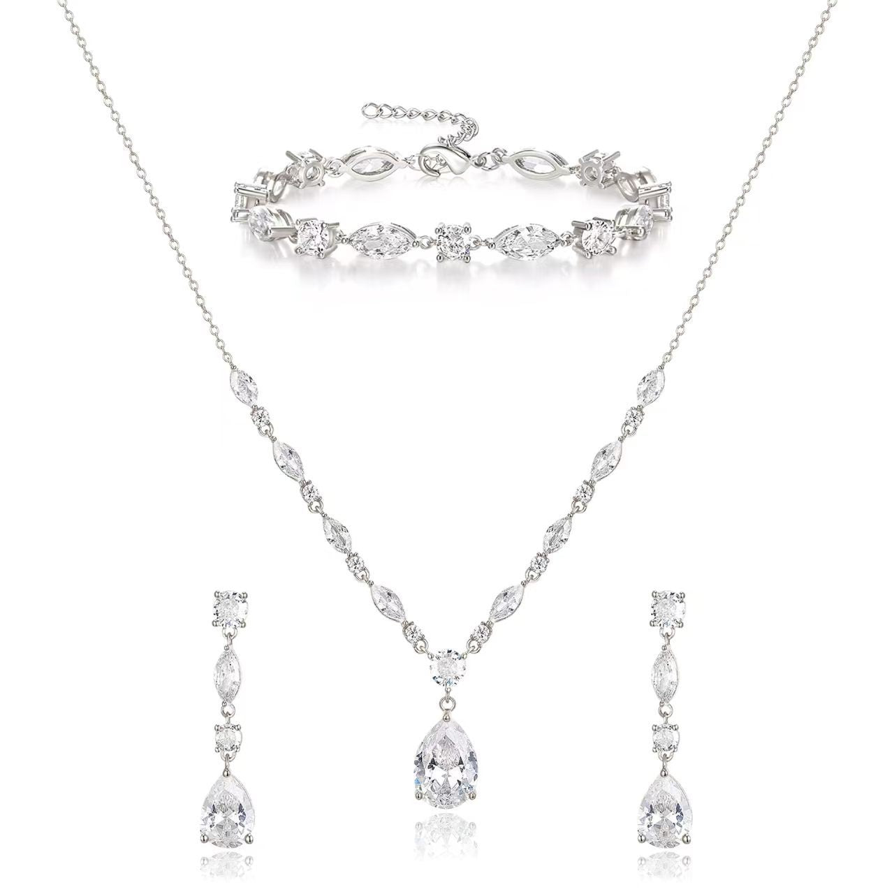 Unique Classic Stylish Cool Diamond Alloy Jewelry Set