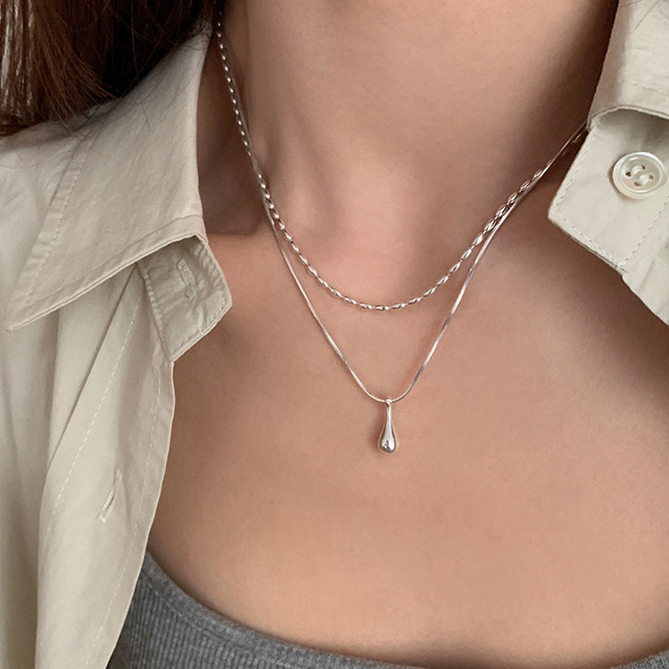 Women's Beans Metal Design Sense Niche Retro Personality Necklace