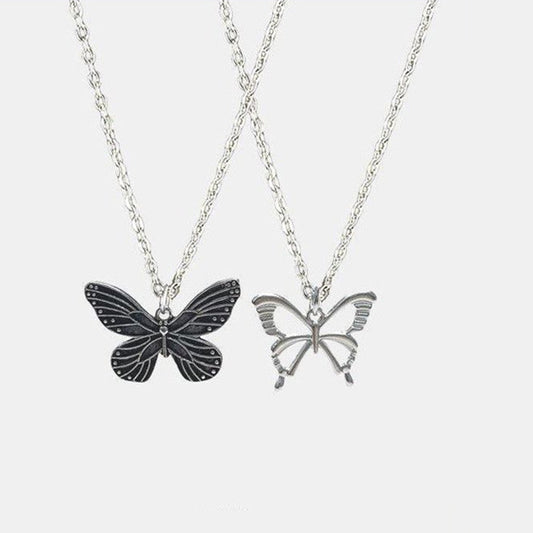 Women's Retro Hollow Butterfly Hip Hop Sweet Cool Trendy Necklace