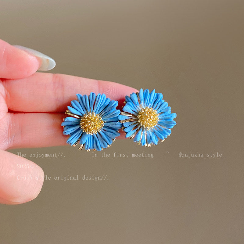 Seaside Vacation Style Flower Tassel Female Atmosphere Fairy Beaded Rings