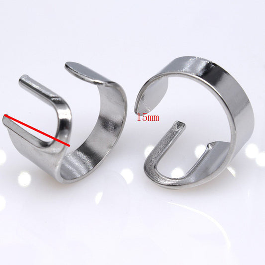 Men's Personalized English Letter Titanium Vintage Oil Rings