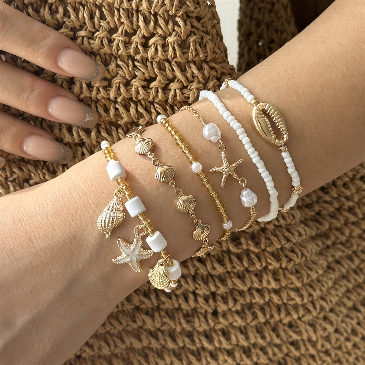Holiday Female Summer Beach Dopamine Starfish Bracelet