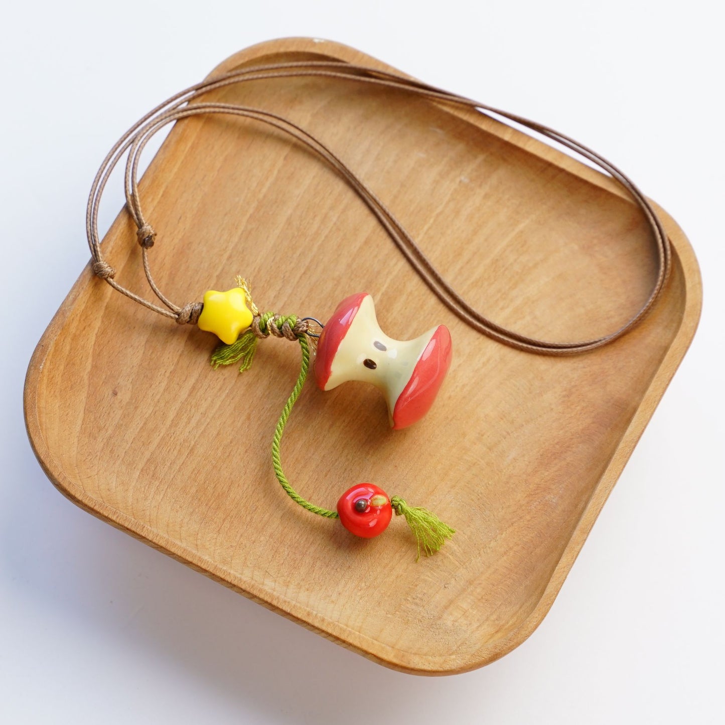 Ceramic Mushroom Female Niche Design High Necklaces