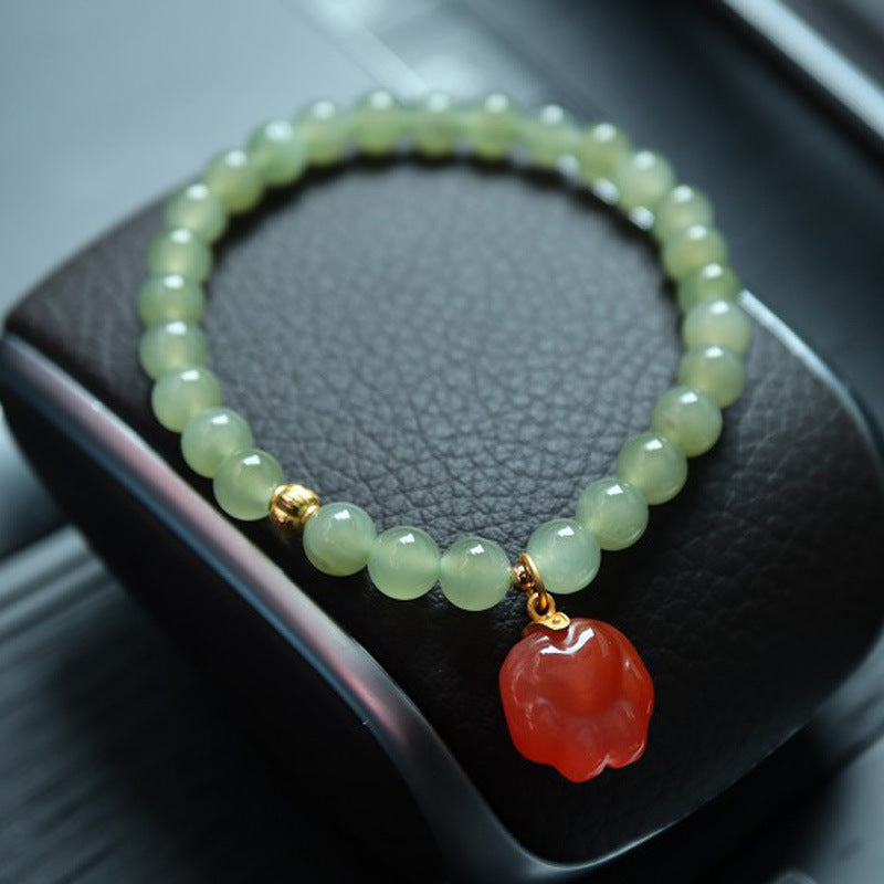 Women's Jade Sterling Sier Jewelry Gift For Bracelets