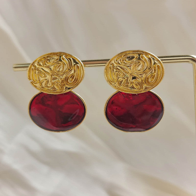 Women's Light Luxury High-grade Button Pleated Irregular Ear Temperamental Rings