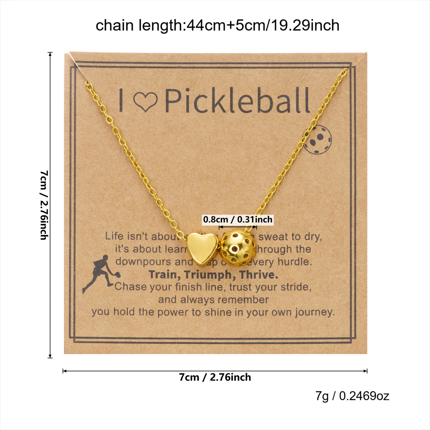 Sports Style Alloy Love Basketball Volleyball Everyday Joker Necklaces