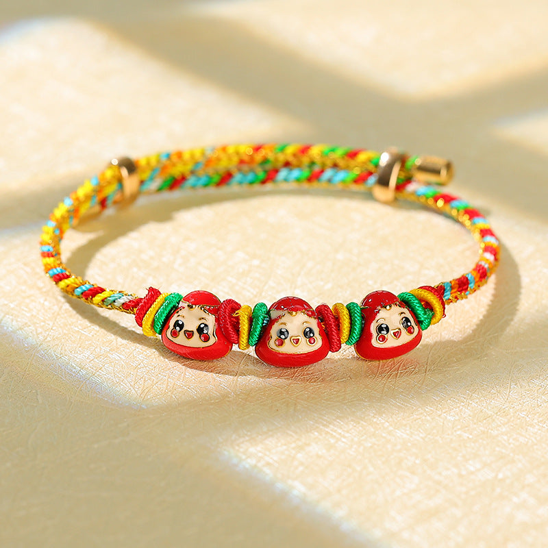 Children's Dragon Boat Festival Colorful Rope Carrying Strap Hand-woven Tiger Sachet Bracelets