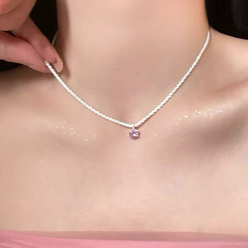 Women's Heart Light Luxury Minority Clavicle Chain Cold Necklace