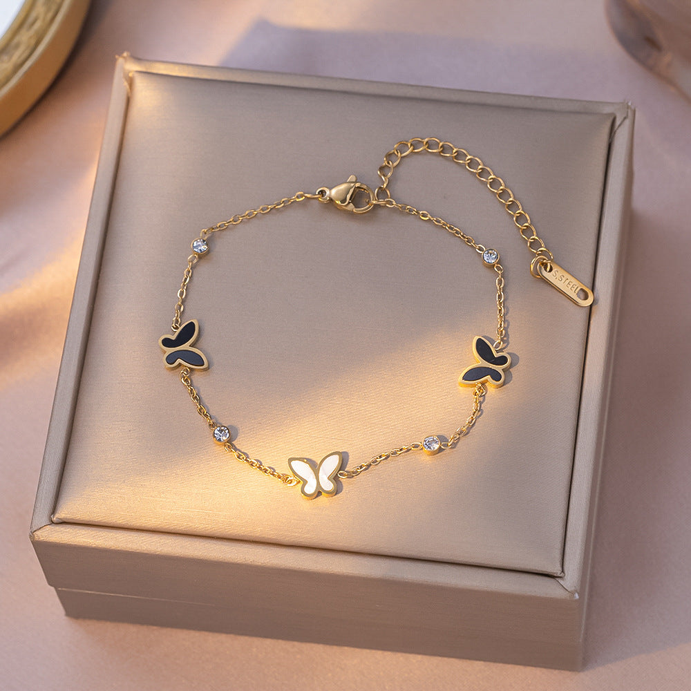 Women's Commuter Titanium Steel Light Luxury Couple Bracelets