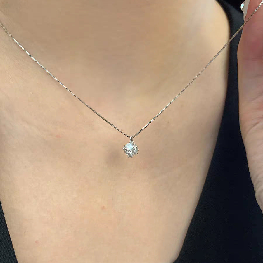 Ocean Heart Female With Hearts Clavicle Chain Necklace
