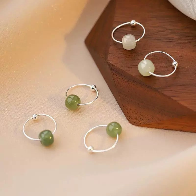 Ancient Style Chinese Circle Cold Feeling Female Niche Unique Earrings