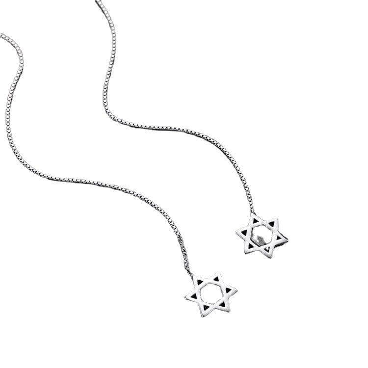 Star Tide Sier Elegant Simple Fashionable Ear Line