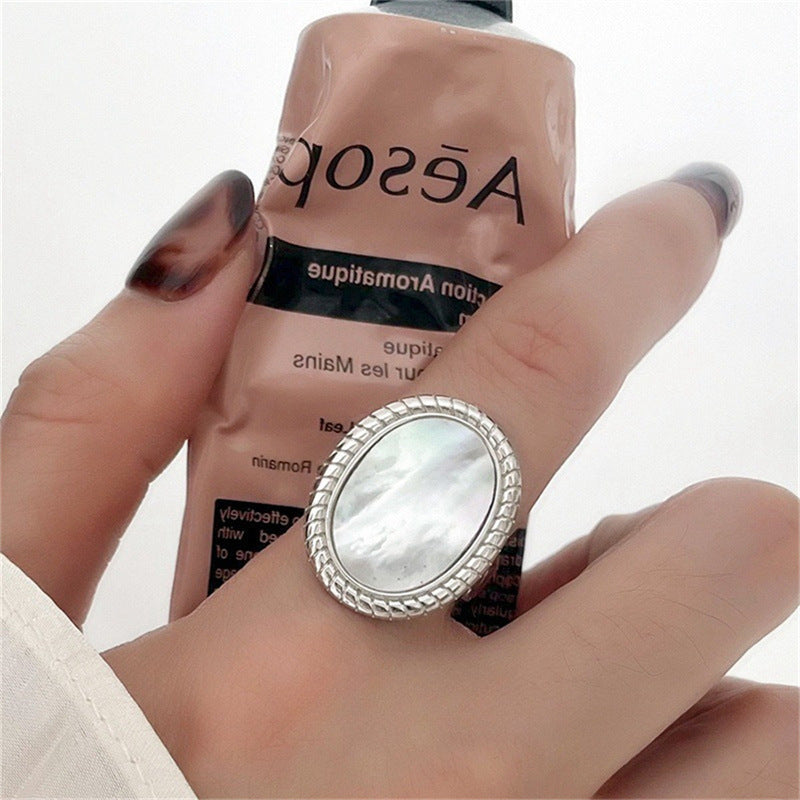 Women's Sier Simple Light Luxury High-grade Index Finger Open Rings