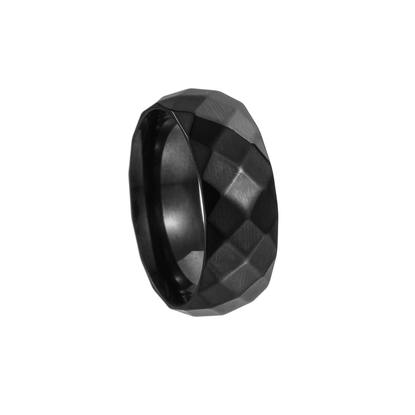 Men's Xi Ornament Stainless Steel Geometric Rings