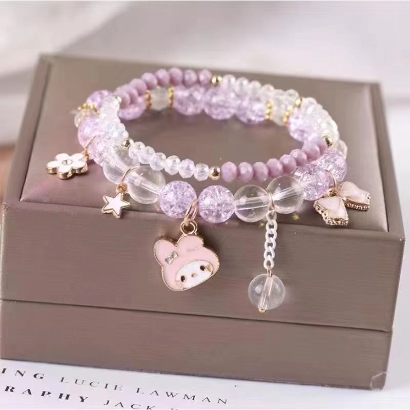 Jewelry Crystal String Beads Cartoon Couple Gift Night Bracelets