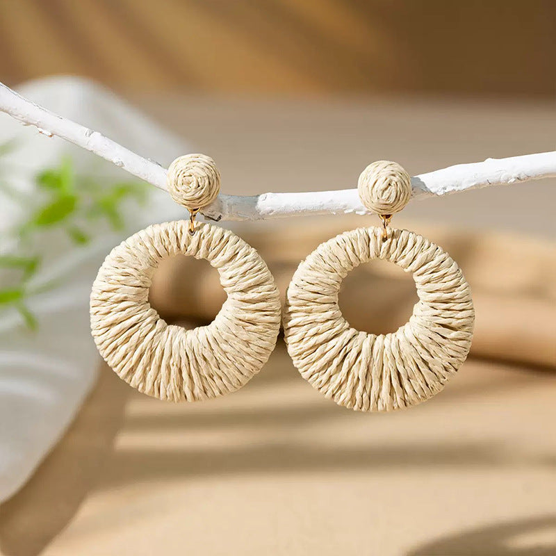 Super Fairy Fresh Mori Sweet Elegance Long Wild Handmade Pearl Earrings