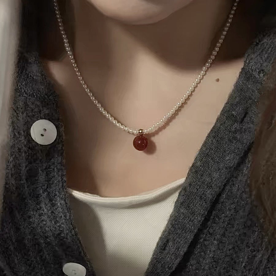 Merman Language Stylish Retro Minimalism Red Necklaces