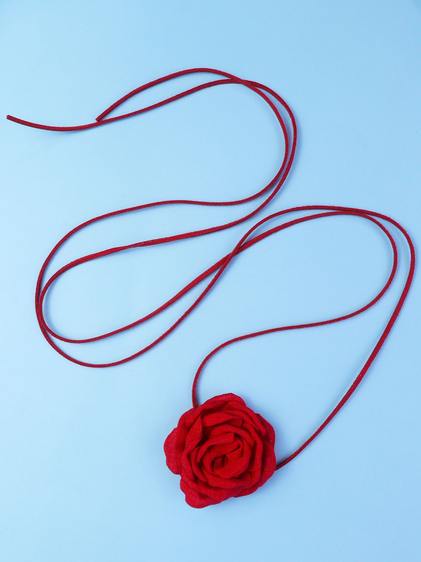 Women's Flower Strap Three-dimensional Rose Collar French Necklace