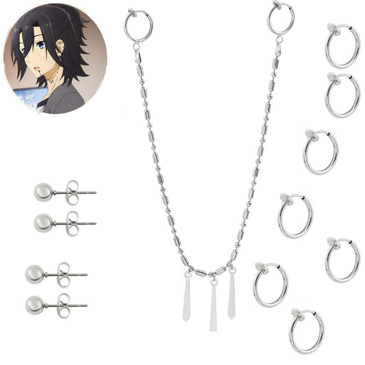 Animation Series Peripheral Characters Yi Gong Village Earrings