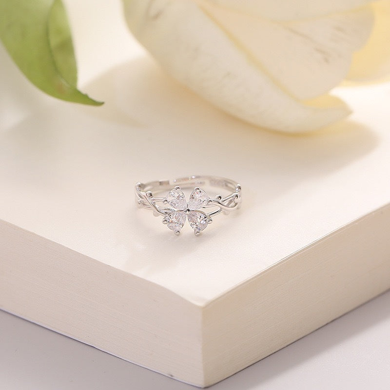 Women's Sterling Sier Fashion Personal Korean Style Design Cold Ring