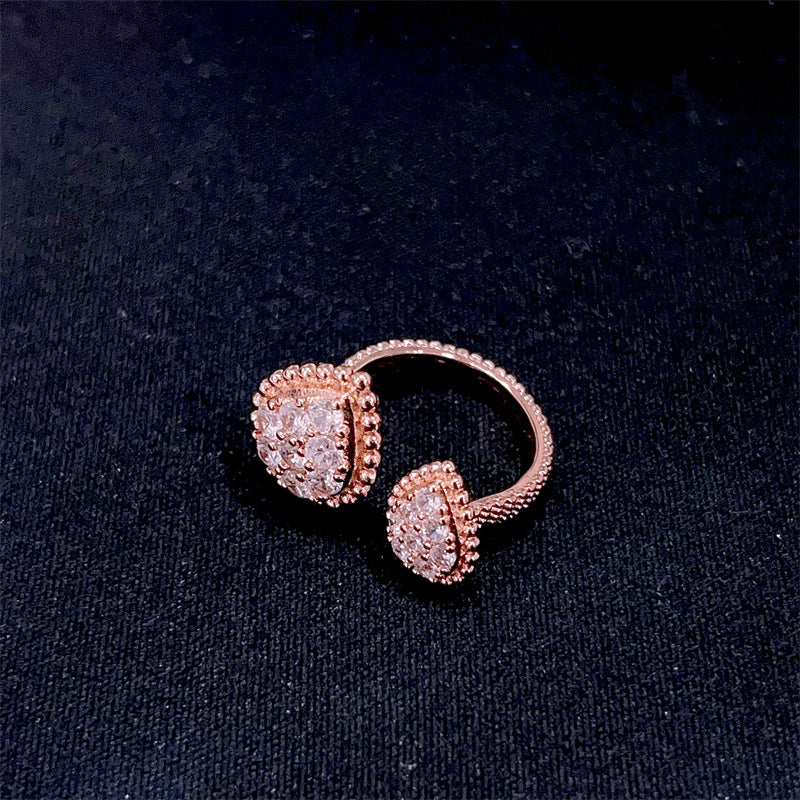 Minority Design High-grade Drop-shaped Dew Beads Hemp Flowers Jewelry Set