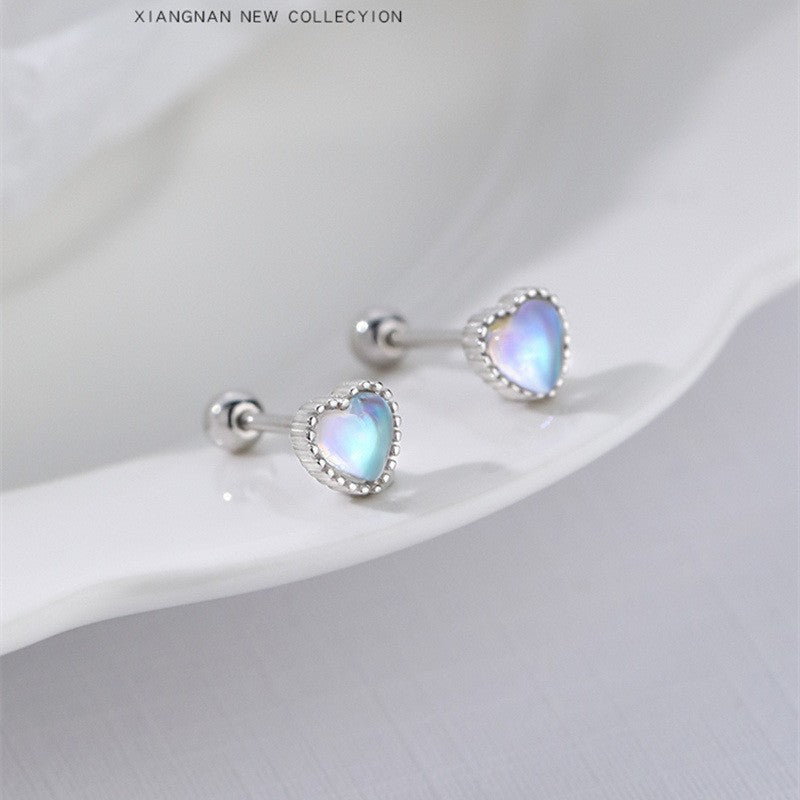 Strict Selection Of Personalized Screw Love Moonstone Tightening Buckle Rings