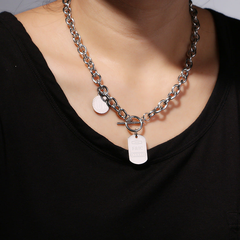 Women's Steel Sweater For Niche Design Trendy Necklaces