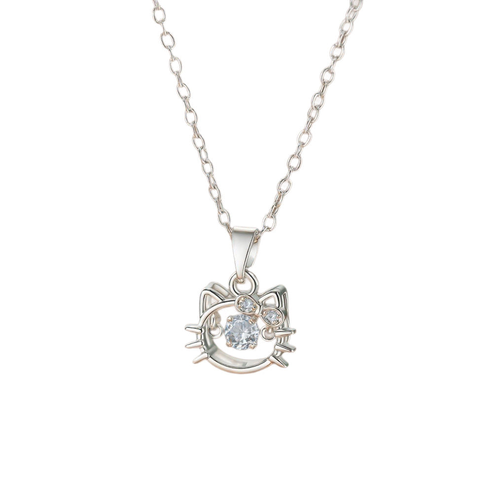 Luxury Design Female Smart Moissanite Clavicle Chain Fashion High Pendants