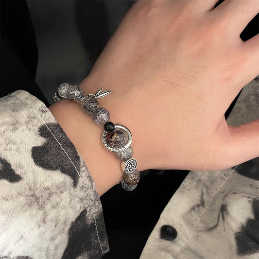 Women's & Men's Chinese Style Ice Crack Beaded For Rings