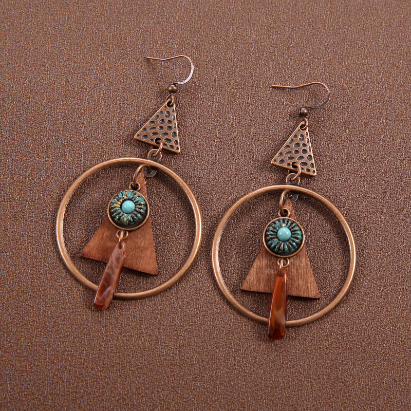 Ethnic Style Butterfly Retro Long Tassel Earrings