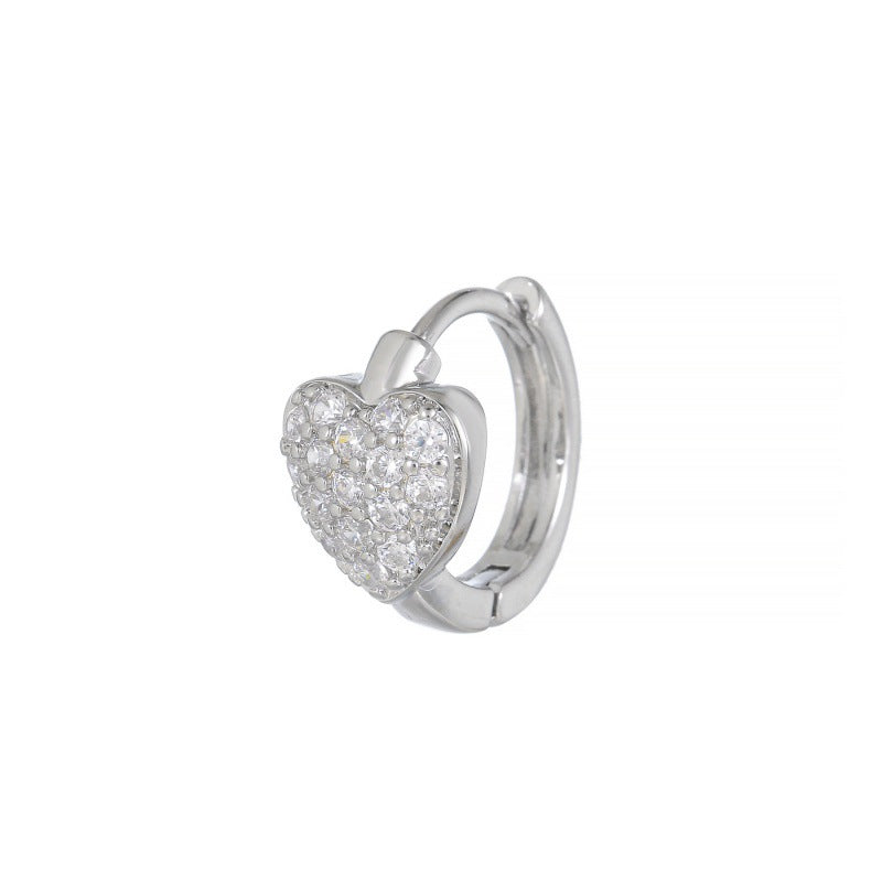 Micro Inlaid Zircon Clip Female Creative Rings