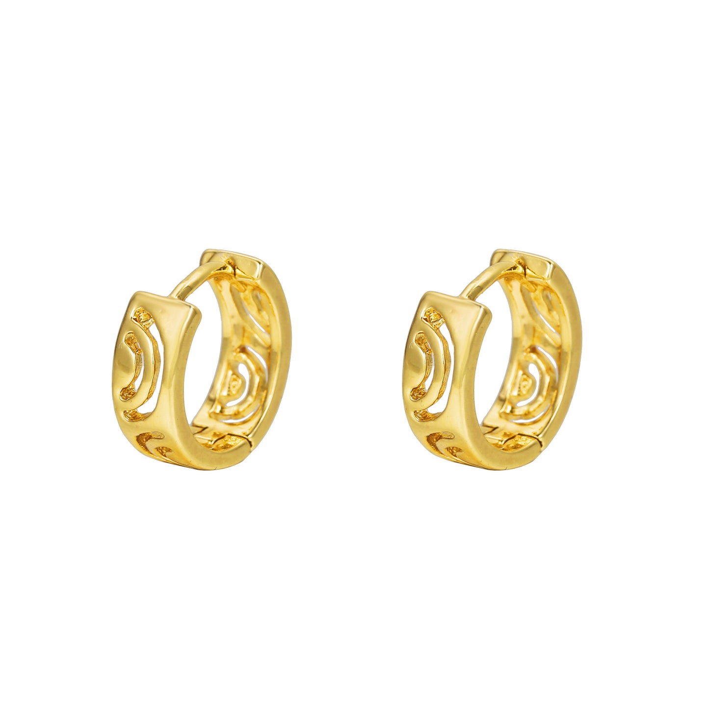 Ear Hollow Pattern Clip Fashion Geometry Female Rings