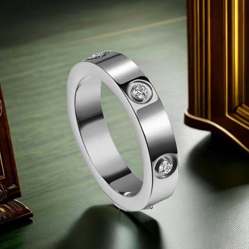 Steel Female Niche High Sense Korean Style Simple Ring